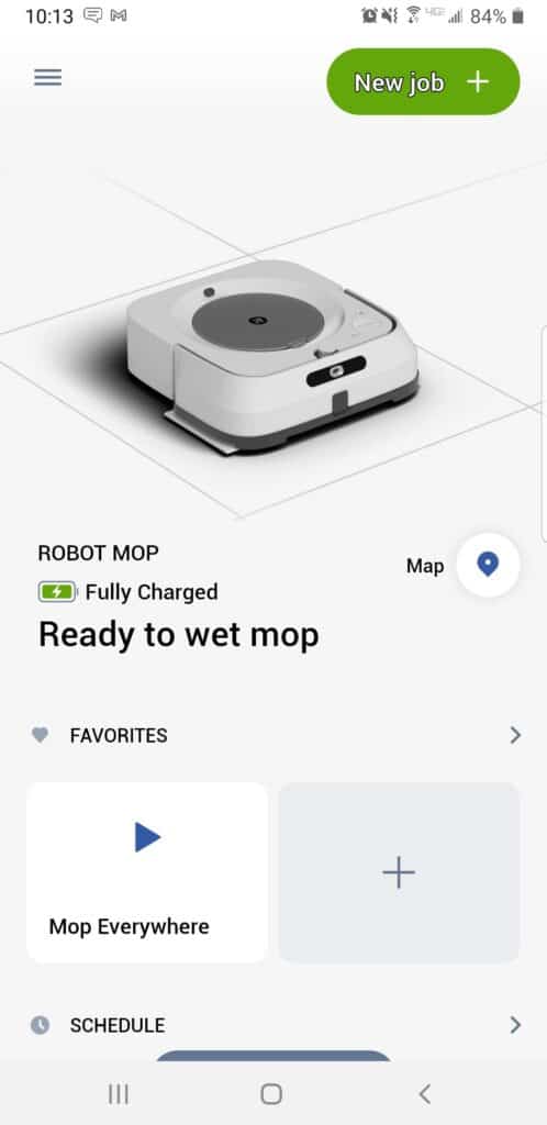 control your mop with the app